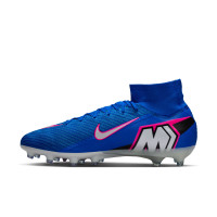 Nike Zoom Mercurial Superfly Elite 10 Kunstgras Voetbalschoenen (AG) Blauw Wit Felroze