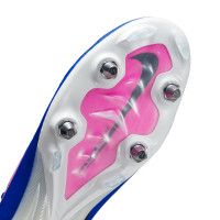 Nike Zoom Mercurial Elite Vapor 16 IJzeren-Nop Voetbalschoenen (SG) Pro Player Blauw Wit Felroze