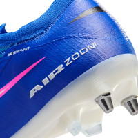 Nike Zoom Mercurial Elite Vapor 16 IJzeren-Nop Voetbalschoenen (SG) Pro Player Blauw Wit Felroze