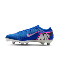Nike Zoom Mercurial Elite Vapor 16 IJzeren-Nop Voetbalschoenen (SG) Pro Player Blauw Wit Felroze