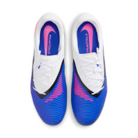 Nike Phantom 6 Academy Low Grass/Artificial Grass Football Boots (MG) Blue White Hot Pink