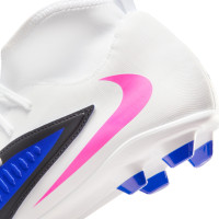 Nike Phantom 6 Club High Gras / Kunstgras Voetbalschoenen (MG) Blauw Wit Felroze