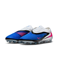 Nike Phantom 6 Elite Low Kunstgras Voetbalschoenen (AG) Blauw Wit Felroze