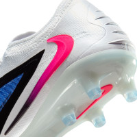 Nike Phantom 6 Elite Low Kunstgras Voetbalschoenen (AG) Blauw Wit Felroze