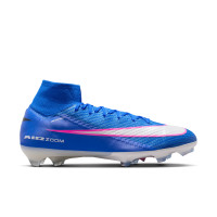 Nike Zoom Mercurial Superfly Elite 10 Gras Voetbalschoenen (FG) Blauw Wit Felroze