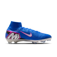 Nike Zoom Mercurial Superfly Elite 10 Grass Football Boots (FG) Blue White Hot Pink