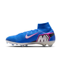 Nike Zoom Mercurial Superfly Elite 10 Grass Football Boots (FG) Blue White Hot Pink