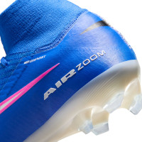 Nike Zoom Mercurial Superfly Elite 10 Grass Football Boots (FG) Blue White Hot Pink