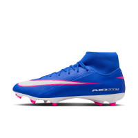 Nike Zoom Mercurial Academy Superfly 10 Gras / Kunstgras Voetbalschoenen (MG) Blauw Wit Felroze