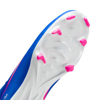 Nike Zoom Mercurial Academy Superfly 10 Gras / Kunstgras Voetbalschoenen (MG) Blauw Wit Felroze
