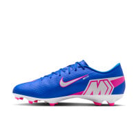 Nike Zoom Mercurial Academy Vapor 16 Gras / Kunstgras Voetbalschoenen (MG) Blauw Wit Felroze