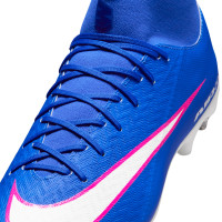 Nike Zoom Mercurial Superfly 10 Academy IJzeren-Nop Voetbalschoenen (SG) Blauw Wit Felroze