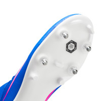 Nike Zoom Mercurial Superfly 10 Academy IJzeren-Nop Voetbalschoenen (SG) Blauw Wit Felroze