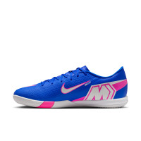 Nike Zoom Mercurial Academy Vapor 16 Zaalvoetbalschoenen (IN) Blauw Wit Felroze