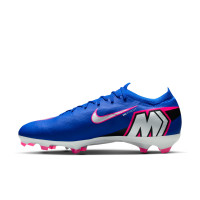 Nike Zoom Mercurial Pro Vapor 16 Gras Voetbalschoenen (FG) Blauw Wit Felroze