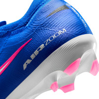Nike Zoom Mercurial Pro Vapor 16 Gras Voetbalschoenen (FG) Blauw Wit Felroze