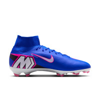 Nike Zoom Mercurial Pro Superfly 10 Gras Voetbalschoenen (FG) Blauw Wit Felroze