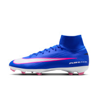 Nike Zoom Mercurial Pro Superfly 10 Gras Voetbalschoenen (FG) Blauw Wit Felroze