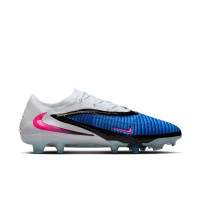Nike Phantom 6 Elite Low Gras Voetbalschoenen (FG) Blauw Wit Felroze