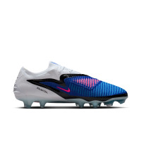 Nike Phantom 6 Elite Low Gras Voetbalschoenen (FG) Blauw Wit Felroze