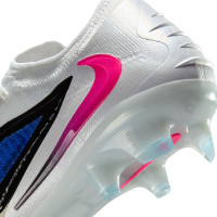 Nike Phantom 6 Elite Low Gras Voetbalschoenen (FG) Blauw Wit Felroze