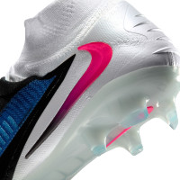 Nike Phantom 6 Elite High Gras Voetbalschoenen (FG) Blauw Wit Felroze