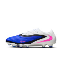Nike Phantom 6 Pro Low Gras Voetbalschoenen (FG) Blauw Wit Felroze