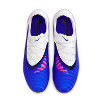 Nike Phantom 6 Pro Low Gras Voetbalschoenen (FG) Blauw Wit Felroze
