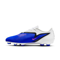 Nike Phantom 6 Club Low Grass/Artificial Grass Football Boots (MG) Blue White Hot Pink