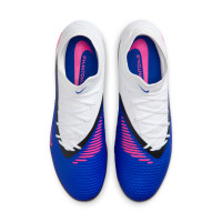 Nike Phantom 6 Academy High Gras / Kunstgras Voetbalschoenen (MG) Blauw Wit Felroze