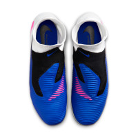 Nike Phantom 6 Pro High Gras Voetbalschoenen (FG) Blauw Wit Felroze
