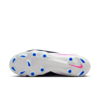 Nike Phantom 6 Pro High Gras Voetbalschoenen (FG) Blauw Wit Felroze