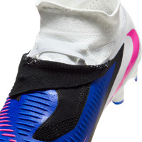Nike Phantom 6 Pro High Gras Voetbalschoenen (FG) Blauw Wit Felroze