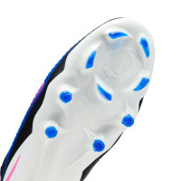 Nike Phantom 6 Pro High Gras Voetbalschoenen (FG) Blauw Wit Felroze