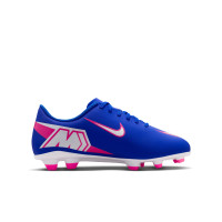 Nike Mercurial Club Vapor 16 Grass/Artificial Grass Football Boots (MG) Kids Blue White Hot Pink
