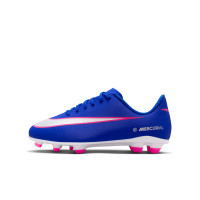 Nike Mercurial Club Vapor 16 Grass/Artificial Grass Football Boots (MG) Kids Blue White Hot Pink
