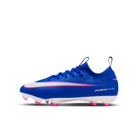 Nike Zoom Mercurial Academy Vapor 16 Grass/Artificial Grass Football Boots (MG) Kids Blue White Hot Pink