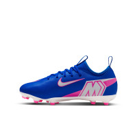 Nike Zoom Mercurial Academy Vapor 16 Grass/Artificial Grass Football Boots (MG) Kids Blue White Hot Pink