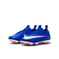 Nike Zoom Mercurial Academy Vapor 16 Grass/Artificial Grass Football Boots (MG) Kids Blue White Hot Pink
