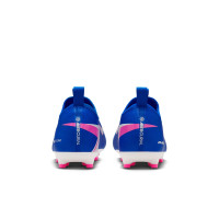 Nike Zoom Mercurial Academy Vapor 16 Grass/Artificial Grass Football Boots (MG) Kids Blue White Hot Pink