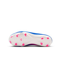 Nike Zoom Mercurial Academy Vapor 16 Grass/Artificial Grass Football Boots (MG) Kids Blue White Hot Pink
