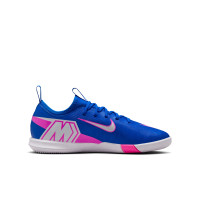 Nike Zoom Mercurial Academy Vapor 16 Indoor Football Boots (IN) Kids Blue White Hot Pink