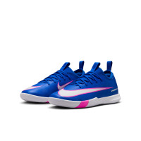 Nike Zoom Mercurial Academy Vapor 16 Indoor Football Boots (IN) Kids Blue White Hot Pink