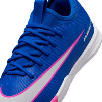 Nike Zoom Mercurial Academy Vapor 16 Indoor Football Boots (IN) Kids Blue White Hot Pink