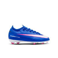 Nike Zoom Mercurial Pro Vapor 16 Gras Voetbalschoenen (FG) Kids Blauw Wit Felroze