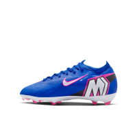 Nike Zoom Mercurial Pro Vapor 16 Gras Voetbalschoenen (FG) Kids Blauw Wit Felroze