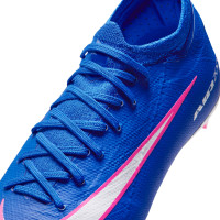 Nike Zoom Mercurial Pro Vapor 16 Gras Voetbalschoenen (FG) Kids Blauw Wit Felroze