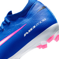 Nike Zoom Mercurial Pro Vapor 16 Gras Voetbalschoenen (FG) Kids Blauw Wit Felroze