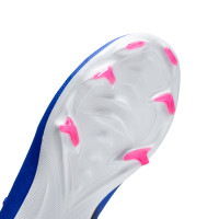 Nike Zoom Mercurial Pro Vapor 16 Gras Voetbalschoenen (FG) Kids Blauw Wit Felroze