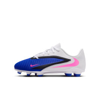 Nike Phantom 6 Club Low Grass/Artificial Grass Football Boots (MG) Kids Blue White Hot Pink